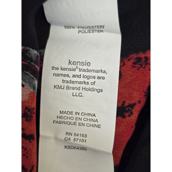 Kensie Blouse Womens S Dark Floral Whimsigoth Fairy Grunge Goth Bell Sleeve Fall - Picture 9 of 9